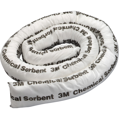 Chemical Sorbent Mini-Boom, Hazmat, 8' L x 3" W, 15.5 gal Absorbancy Absolute Business Supply