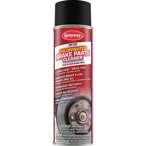 Nettoyant chlor&eacute; pour pi&egrave;ces de freins, Canette a&eacute;rosol Absolute Business Supply