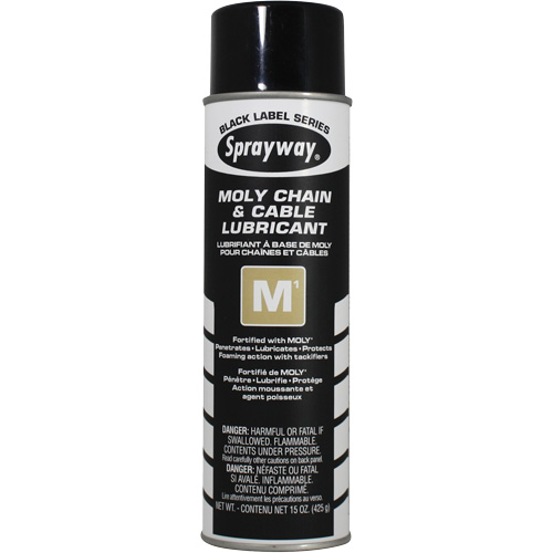 Lubrifiant au molybd&egrave;ne pour chaînes et c&acirc;bles M1, Canette a&eacute;rosol Absolute Business Supply