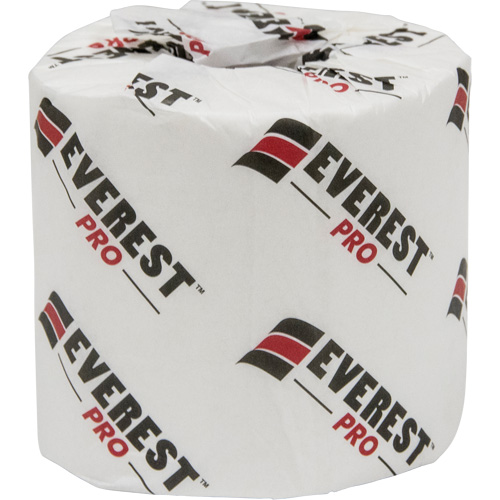 Everest Pro Toilet Paper, 1 Ply, 1000 Sheets/Roll, 250' Length, White Absolute Business Supply