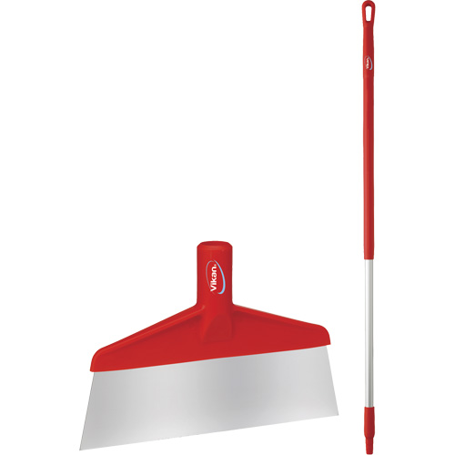 Floor Scraper with Handle, Red, 9-3/5" W x 55-9/10" L Absolute Business Supply