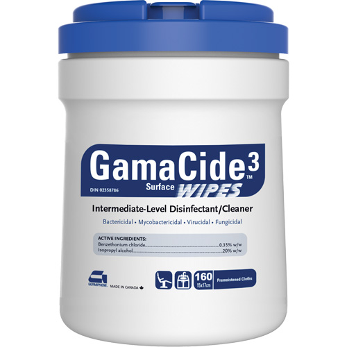 D&eacute;sinfectant pour surfaces multiples GermiCide3, 160 lingettes Absolute Business Supply