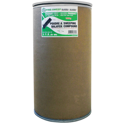 Pine Sweep Dust Buster Sweeping Compound, Drum, 220.46 lbs. (100 kg) Absolute Business Supply