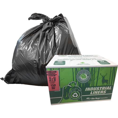 EcoLogo&reg; Garbage Bags, X-Strong, 48" W x 60" L, Clear, 246.05 L (65 Gal.) Capacity Absolute Business Supply