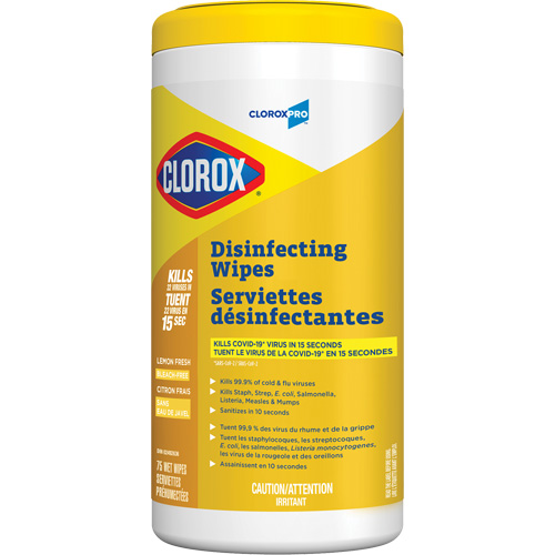 Lingettes d&eacute;sinfectantes, 75 lingettes Absolute Business Supply