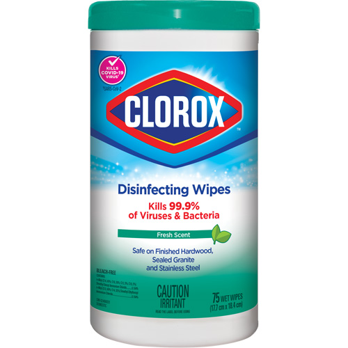 Lingettes d&eacute;sinfectantes, 75 lingettes Absolute Business Supply