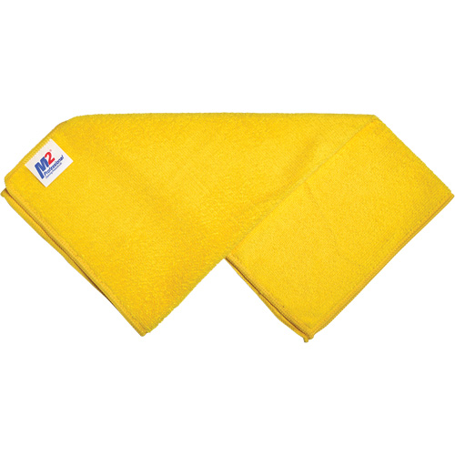 Chiffon de nettoyage, Microfibre, Jaune Absolute Business Supply