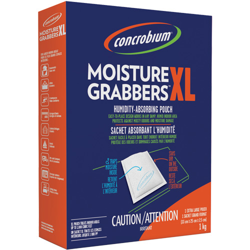 Sachets d&eacute;shydratants Concrobium Moisture Grabbers XL Absolute Business Supply