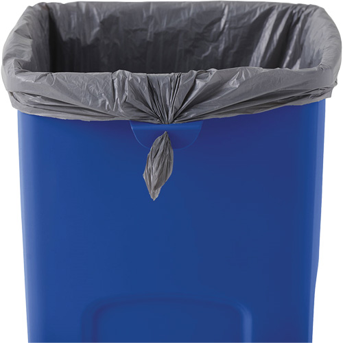 Conteneur de recyclage carr&eacute; Untouchable, Vrac, Plastique, 23 gal. US Absolute Business Supply
