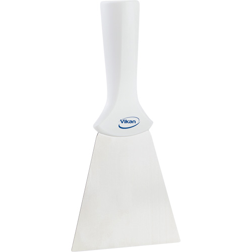 Handle-Mounted Stainless Steel Scraper, White, 4" W x 8" L Absolute Business Supply