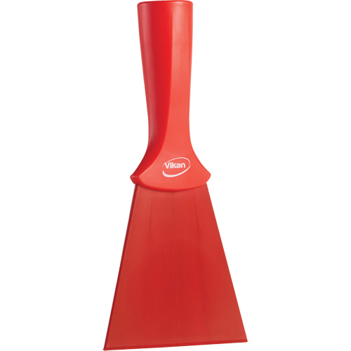 Grattoir en nylon avec poign&eacute;e filet&eacute;e, Rouge, 4" la x 8" lo Absolute Business Supply