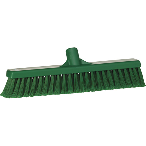 Balai-brosse pour particules fines, Crins Fin/&agrave; bout ouvrant, 16-1/4", Polypropyl&egrave;ne, Vert Absolute Business Supply