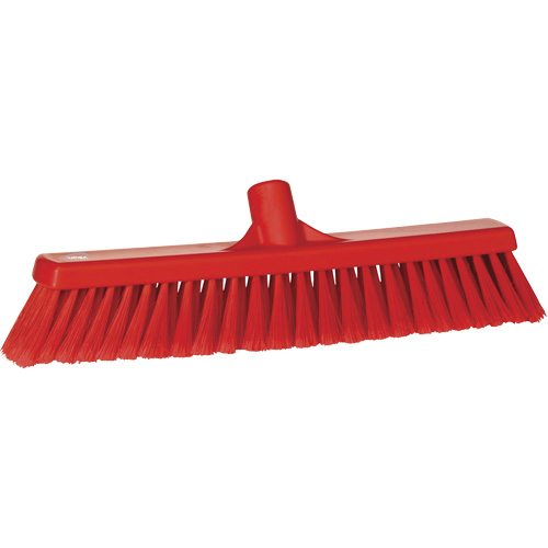 Balai-brosse pour particules fines, Crins Fin/&agrave; bout ouvrant, 16-1/4", Polypropyl&egrave;ne, Rouge Absolute Business Supply