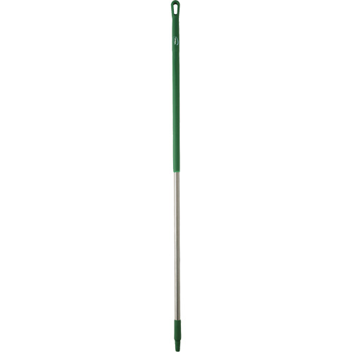 Handle, Broom/Brush/Pad Holder/Scraper/Squeegee, Green, Ergonomic, 59" L Absolute Business Supply