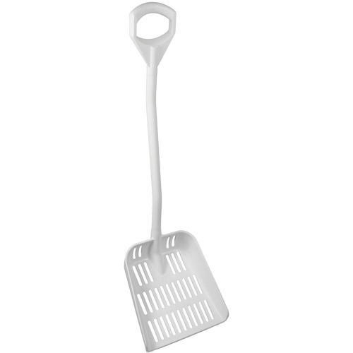 Pelle ergonomique ajour&eacute;e, Longueur de 45", Plastique, Blanc Absolute Business Supply