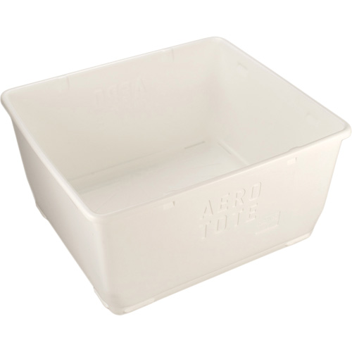 Bac Aero-Tote avec vidange, Plastique, Blanc Absolute Business Supply