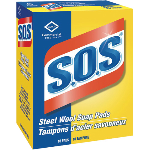 Tampons en laine d'acier saponifi&eacute;e S.O.S Absolute Business Supply
