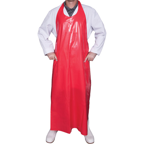 Tablier Top Dog de 6 mil, Polyur&eacute;thane, 50" lo x Rouge Absolute Business Supply