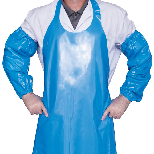 Manchettes Top Dog, 21", Polyur&eacute;thane, Bleu Absolute Business Supply