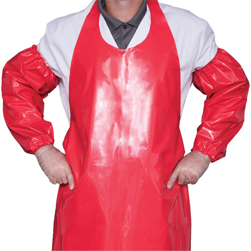 Manchettes Top Dog, 21", Polyur&eacute;thane, Rouge Absolute Business Supply