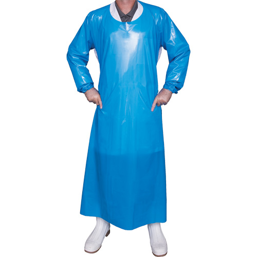 Blouse Top Dog de 6 mil, Grand, Bleu, Polyur&eacute;thane Absolute Business Supply