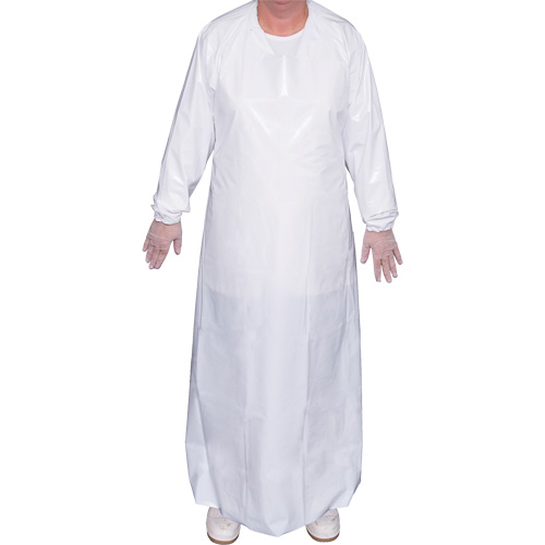 Blouse Top Dog de 6 mil, Grand, Blanc, Polyur&eacute;thane Absolute Business Supply