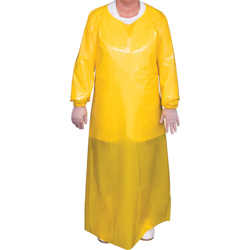 Blouse Top Dog de 6 mil, Grand, Jaune, Polyur&eacute;thane Absolute Business Supply