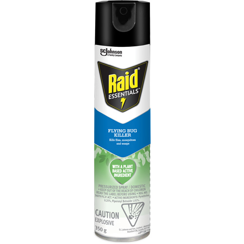 Raid&reg; Essentials Flying Bug Killer, 350 g, Aerosol Can Absolute Business Supply