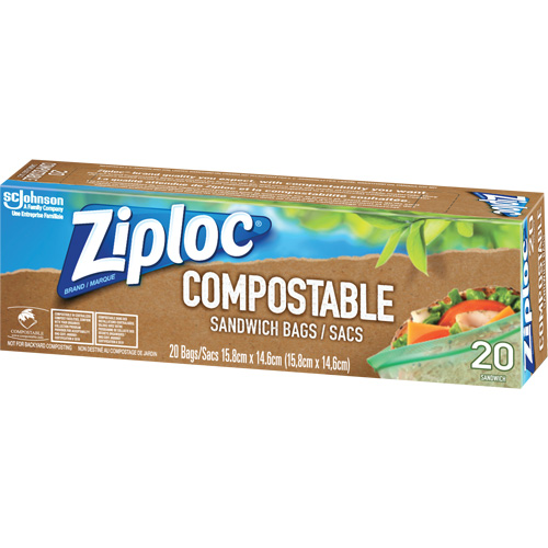 Ziploc&reg; Compostable Sandwich Bags Absolute Business Supply