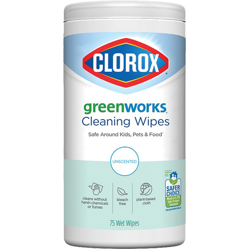 Lingettes nettoyantes GreenWorks, 75 lingettes Absolute Business Supply