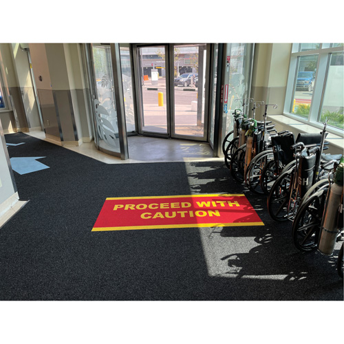 Supreme Knob Entrance Matting, Wiper/Scraper, 3-1/2' x 6' x 7/16", Charcoal Absolute Business Supply
