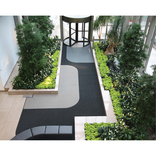 Supreme Knob Entrance Matting, Wiper/Scraper, 3-1/2' x 6' x 7/16", Charcoal Absolute Business Supply