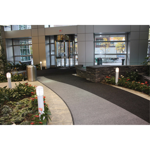 Supreme Knob Entrance Matting, Wiper/Scraper, 3-1/2' x 6' x 7/16", Charcoal Absolute Business Supply
