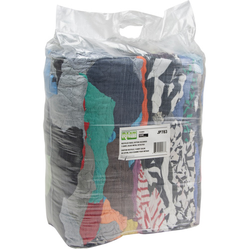 Recycled Material Wiping Rags, Cotton, Mix Colours, 25 lbs. Absolute Business Supply