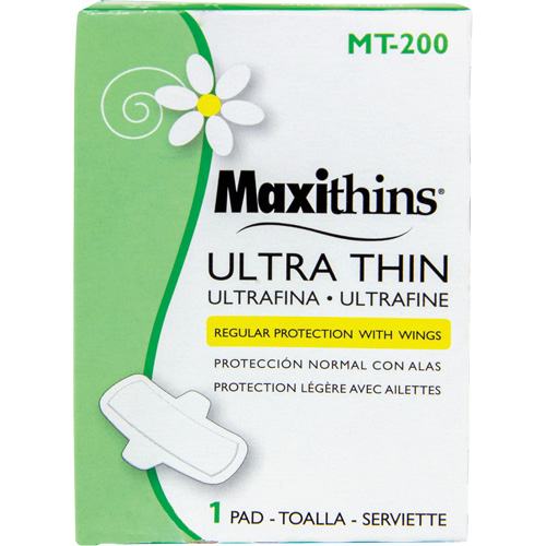 Serviettes Maxi Maxithins ultra minces avec ailes Absolute Business Supply
