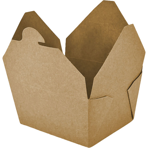 Contenants pour aliments &agrave; emporter Kraft, Ondul&eacute;, Rectangulaire Absolute Business Supply