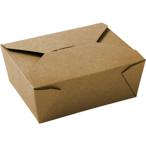 Kraft Take Out Food Containers, Corrugated, Rectangular Absolute Business Supply