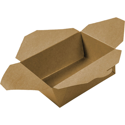 Kraft Take Out Food Containers, Corrugated, Rectangular Absolute Business Supply
