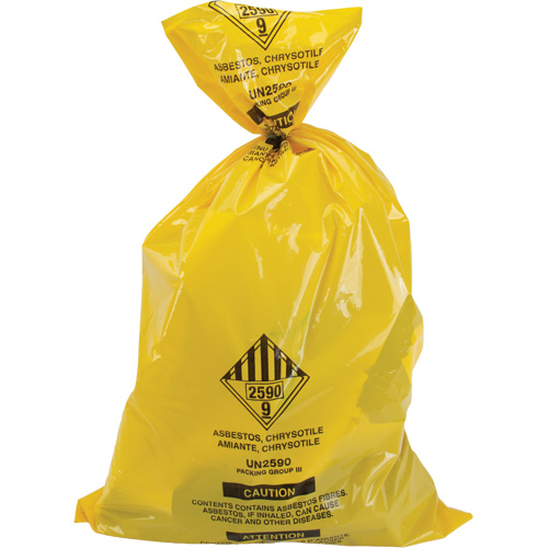 Hazardous Waste Liners, Asbestos, 40" L x 26" W, 3 mils Absolute Business Supply