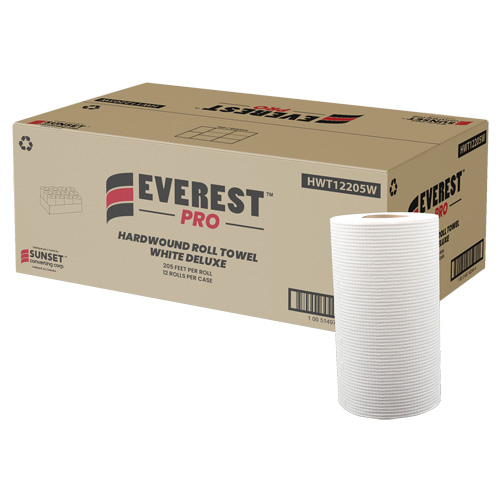 Essuie-mains en rouleaux blancs de luxe, 1 pli, D&eacute;rouler par le centre, 205' lo Absolute Business Supply