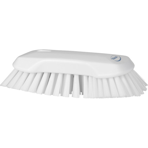Brosse &agrave; main, Soies Tr&egrave;s ferme, Longueur de 9-1/10", Blanc Absolute Business Supply