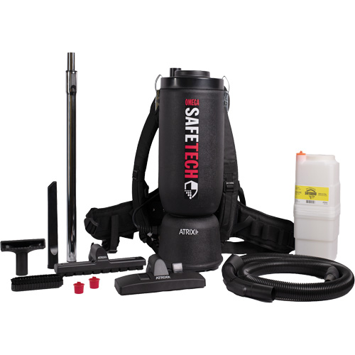 Omega SafeTech HEPA Backpack Vacuum Absolute Business Supply