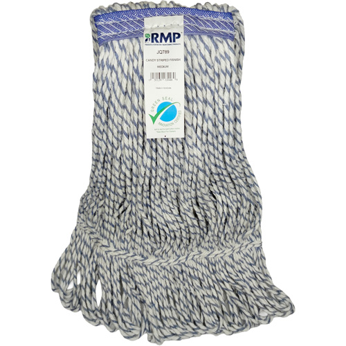 Candy-Striped Mop Head, Floor Finishing, Synthetic, Loop Style Absolute Business Supply