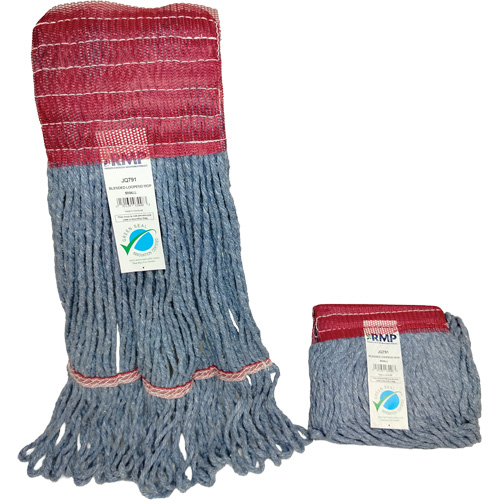 Wide-Band Mop Head, Antimicrobial/Floor Finishing/Specialty, Cotton/Rayon/Synthetic, Loop Style Absolute Business Supply