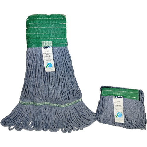 Wide-Band Mop Head, Antimicrobial/Floor Finishing/Specialty, Cotton/Rayon/Synthetic, Loop Style Absolute Business Supply