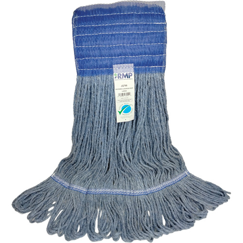 Wide-Band Mop Head, Antimicrobial/Floor Finishing/Specialty, Cotton/Rayon/Synthetic, Loop Style Absolute Business Supply