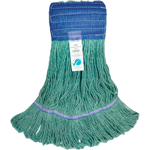Wide-Band Mop Head, Antimicrobial/Floor Finishing/Specialty, Cotton/Rayon/Synthetic, Loop Style Absolute Business Supply