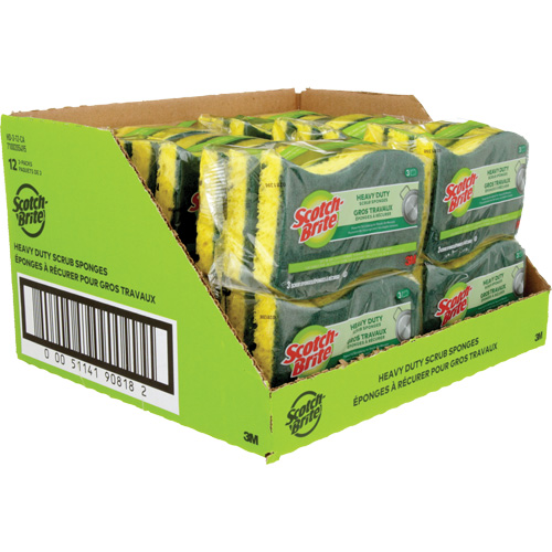 &eacute;ponge &agrave; r&eacute;curer pour les travaux intenses Scotch-Brite, &agrave; r&eacute;curer, 2-3/5" la x 4-2/5" l Absolute Business Supply