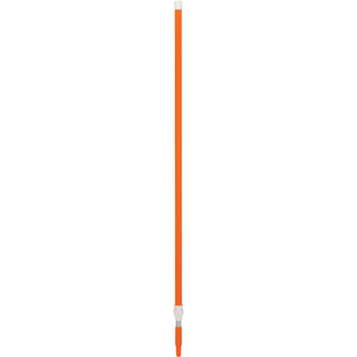 Handle, Broom/Brush/Dust Mop/Pad Holder/Scraper/Squeegee/Wet Mop, Orange, Telescopic, 62" - 109-2/5" L Absolute Business Supply