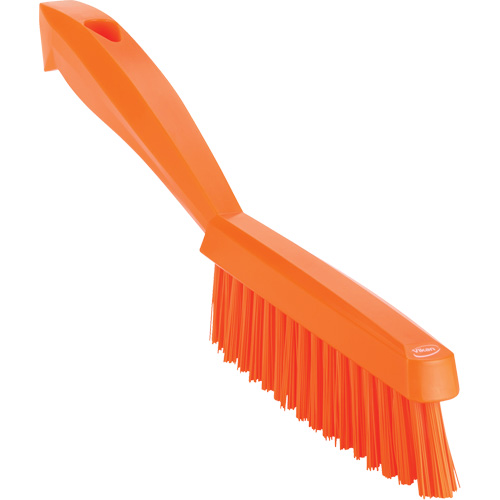 Brosse &agrave; main &eacute;troite &agrave; manche court, Soies Tr&egrave;s ferme, Longueur de 11-4/5", Orange Absolute Business Supply
